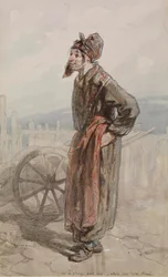 "Vid 15 års ålder, jag, jag var ännu inte bildad", c.1855 (wc och bläck med grafit förhöjd med vitt på papper)